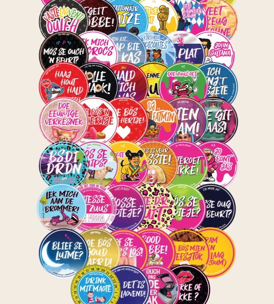 De stickers van WIESSE OET ZUUS