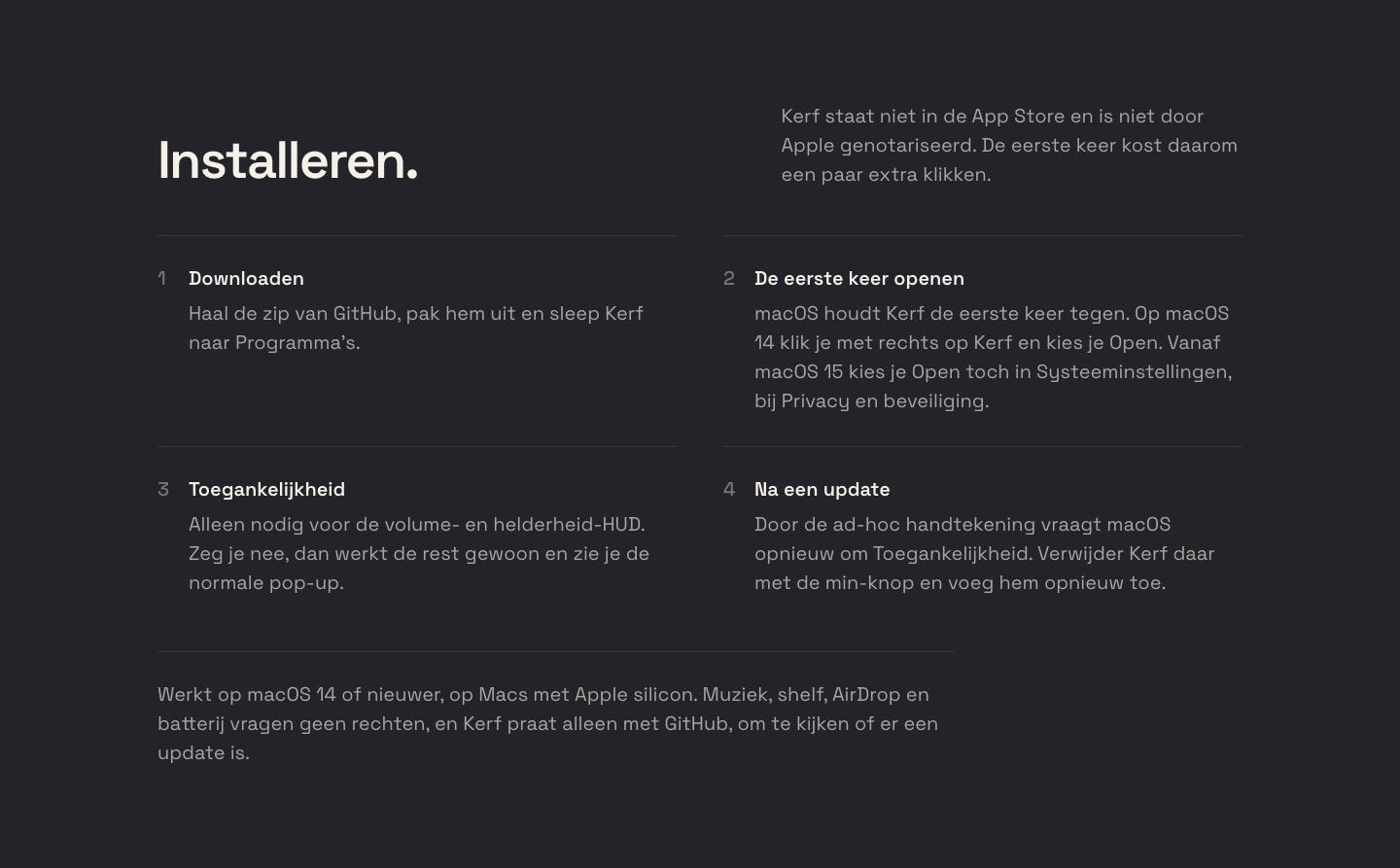 Installeren