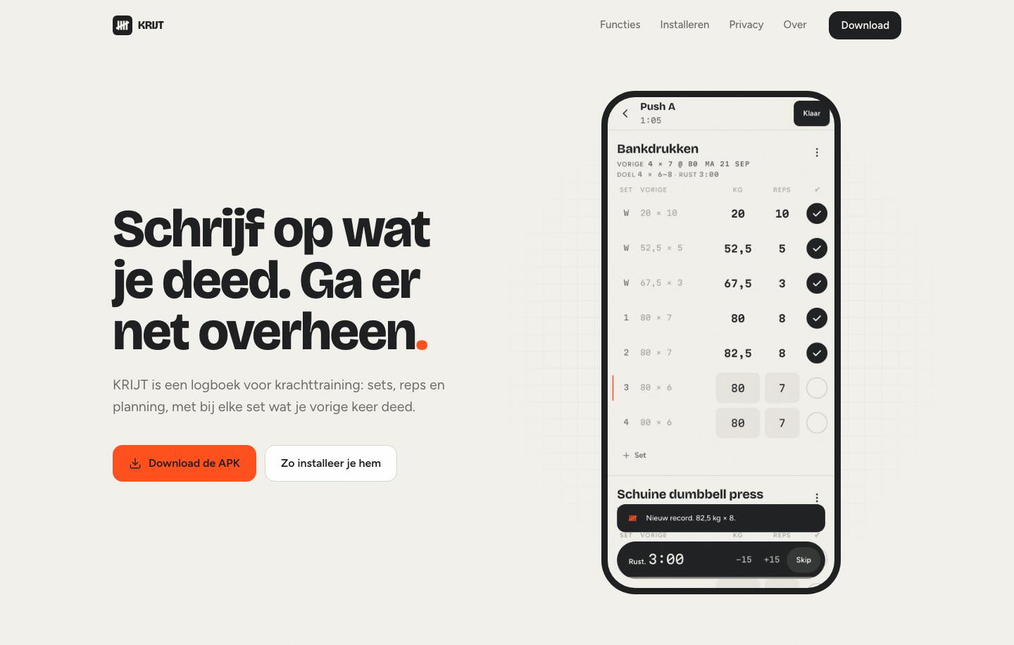 De site van KRIJT