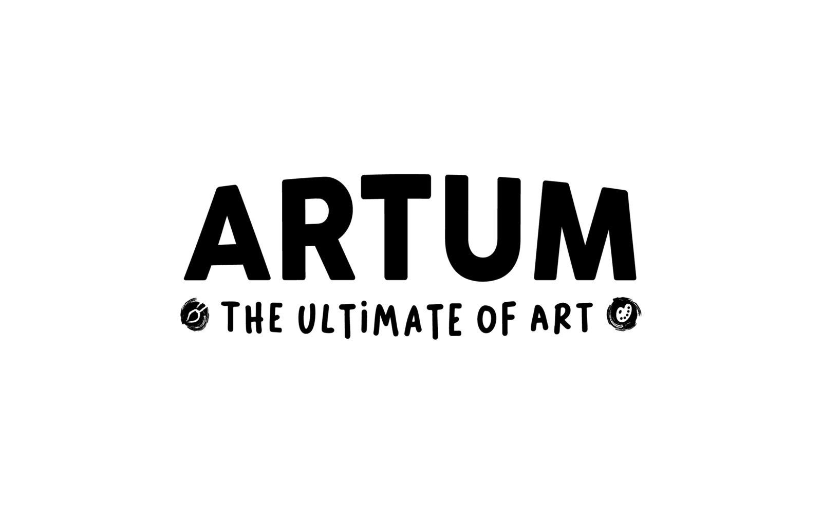 Artum, het zwarte logo op wit
