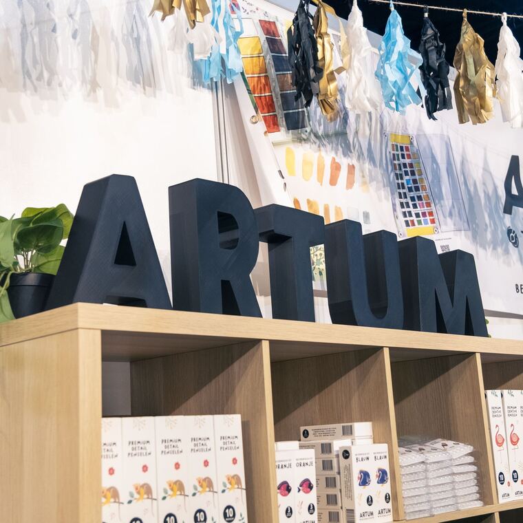 Artum workshop op Creaweekend Hardenberg: de stand