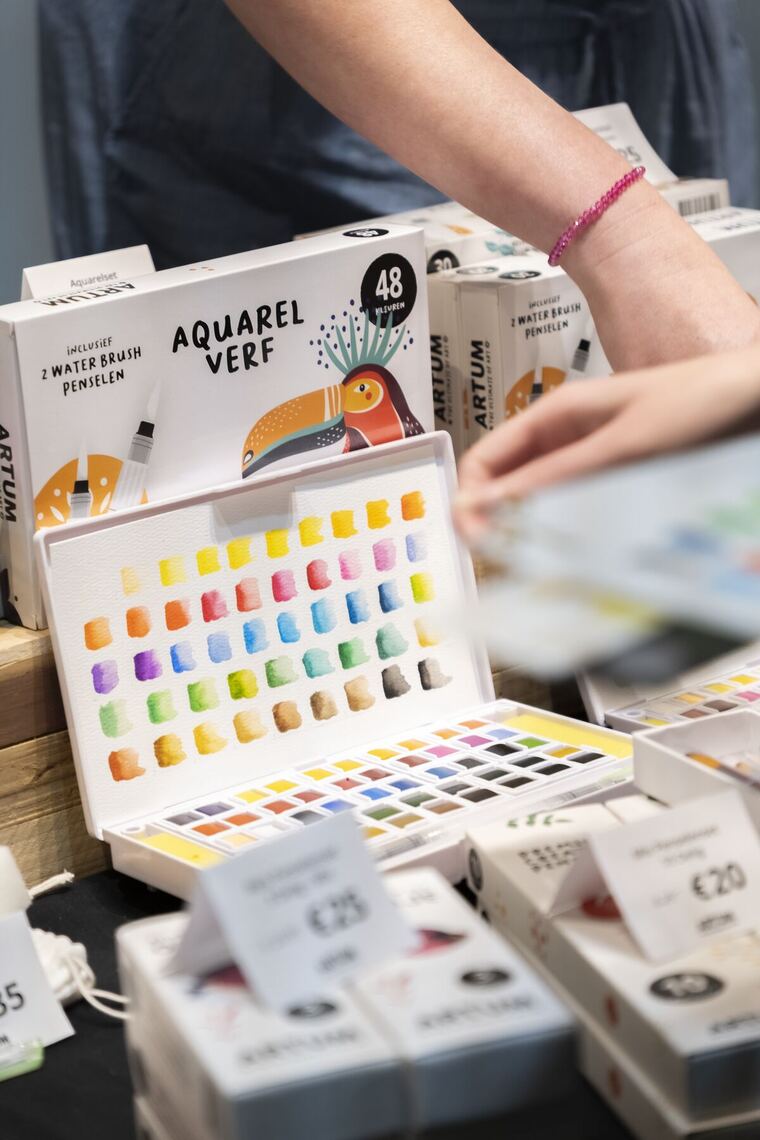 Artum workshop op Creaweekend Hardenberg: aquarelverf